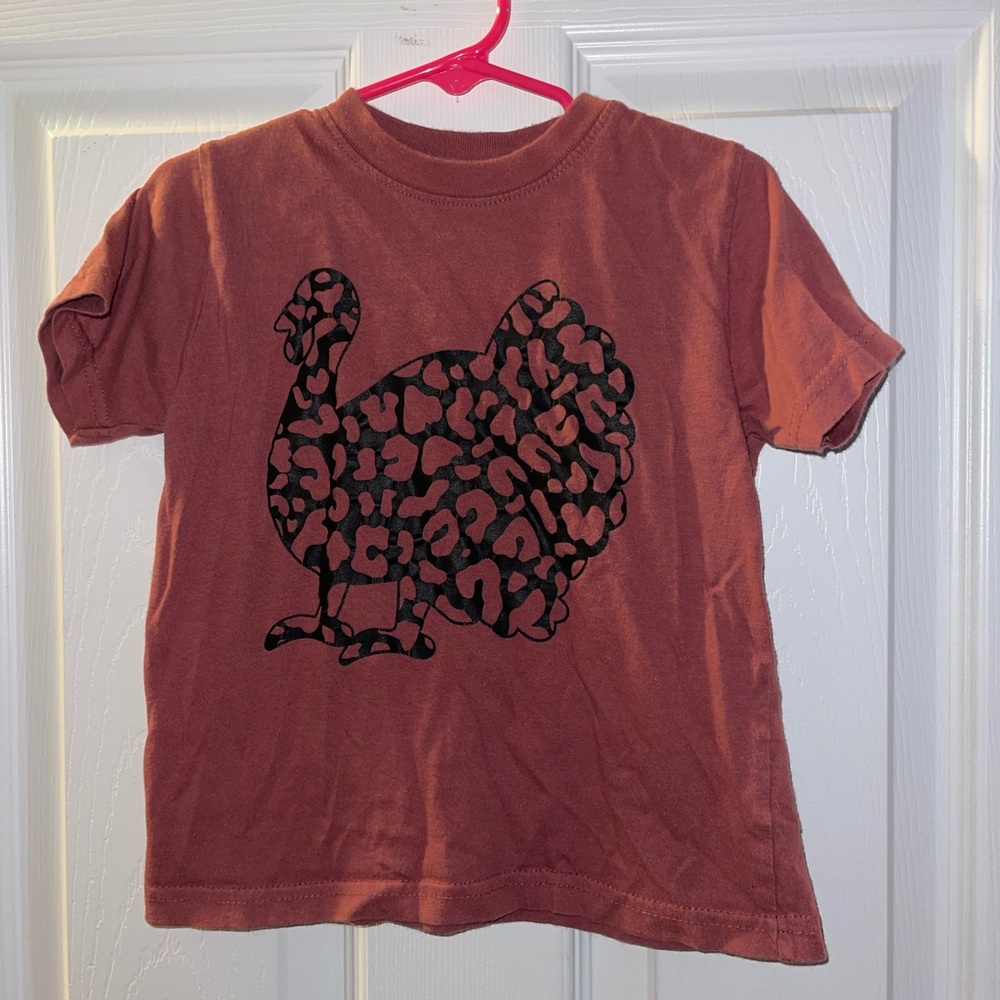 Gildan Kids Turkey Graphic T-Shirt - Brown